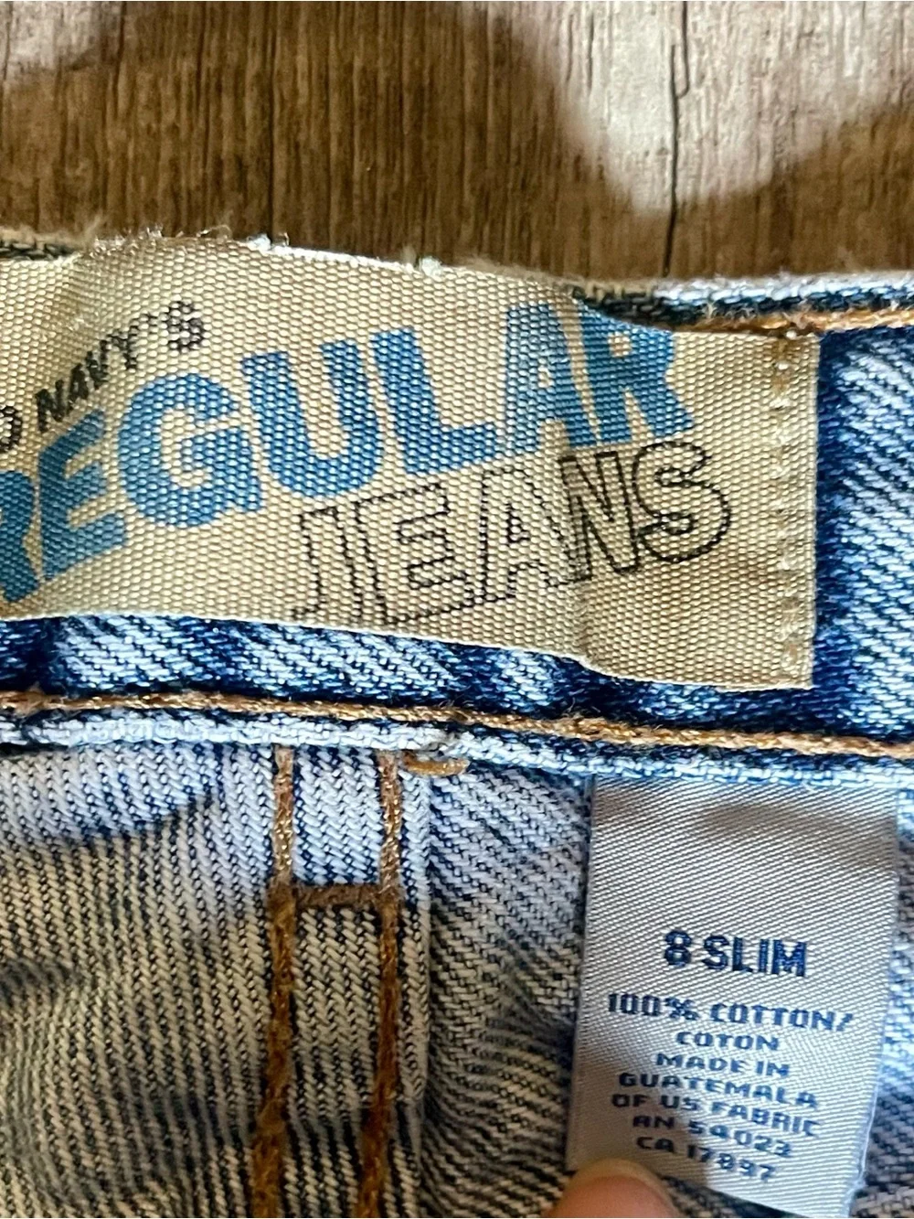 Boys’ Old Navy Classic Light Blue Straight-Leg Jeans (early 2000s)